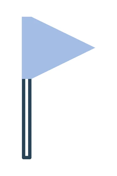 目的地の旗のアイコン — ストックベクタ