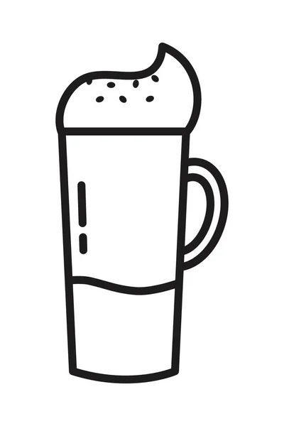 Cold coffee drink icon — Stock Vector