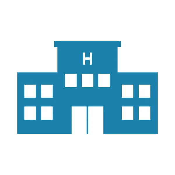 Sjukhus byggnad ikon — Stock vektor