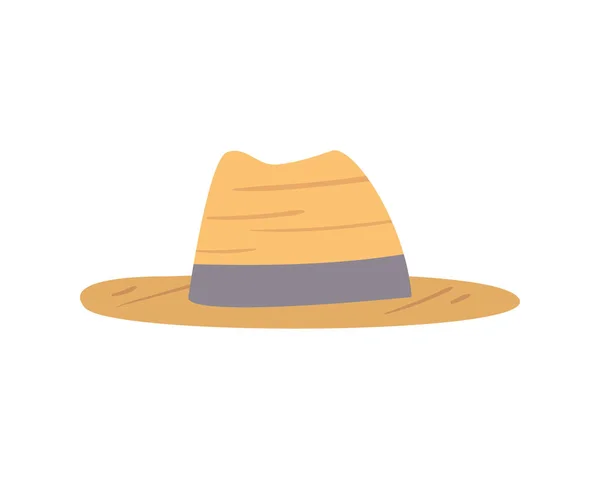 Chapeau d'été paille — Image vectorielle