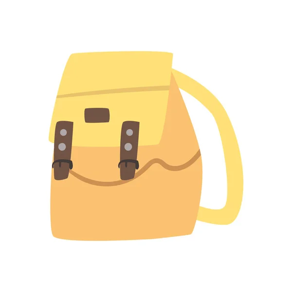 Icono de bolsa de viaje amarillo — Vector de stock