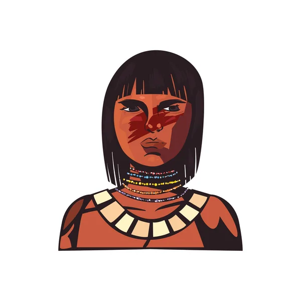 Female indigenous kid — стоковый вектор
