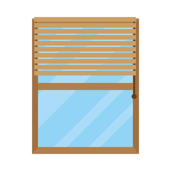 Hausfenster mit Jalousie — Stockvektor