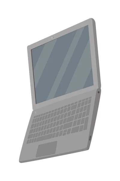 Computador fino portátil — Vetor de Stock