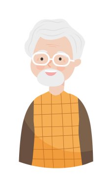 Sakallı yaşlı adam.