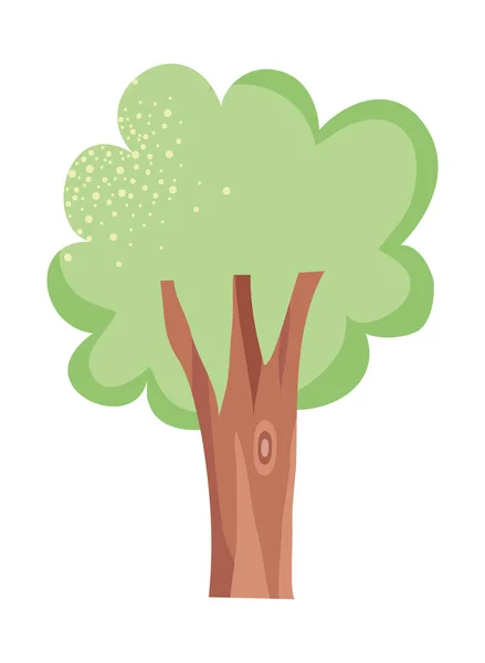 Иконка зеленого дерева — стоковый вектор