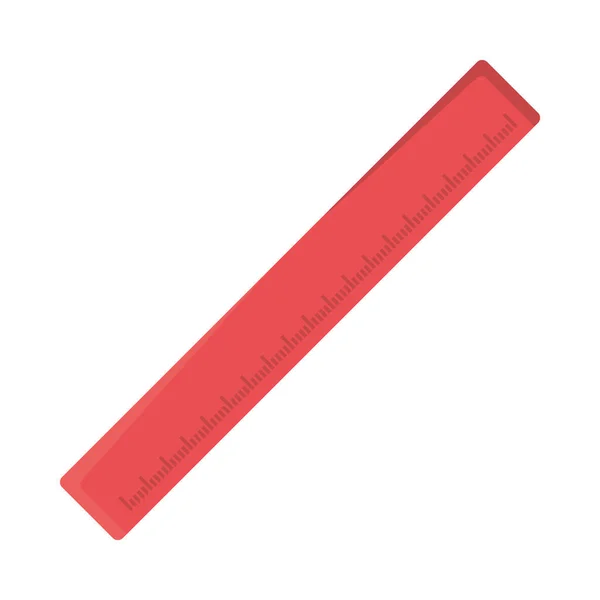Kırmızı cetvel simgesi — Stok Vektör