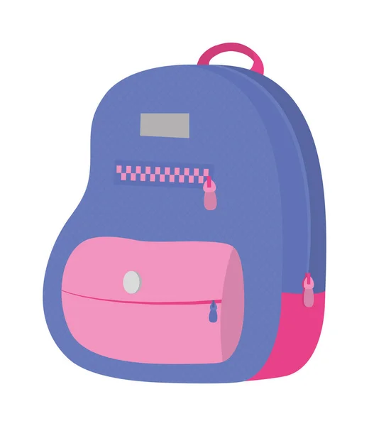 Escuela mochila icono — Archivo Imágenes Vectoriales