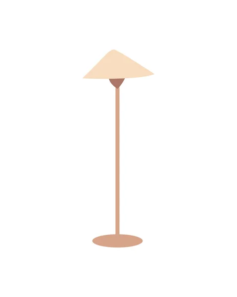 Icono de lámpara blanca — Vector de stock
