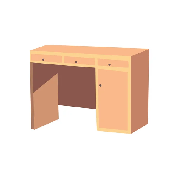 Icono de muebles de madera — Vector de stock