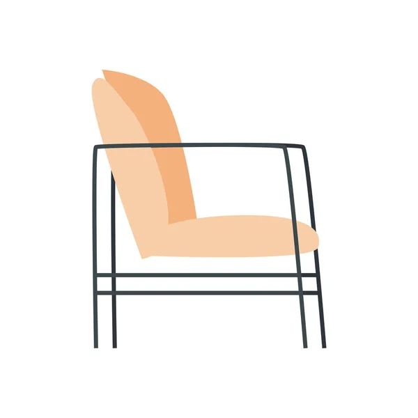 家里的黄椅子 — 图库矢量图片