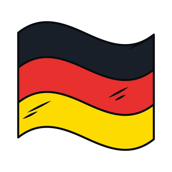 Ikona flagi Niemiec — Wektor stockowy