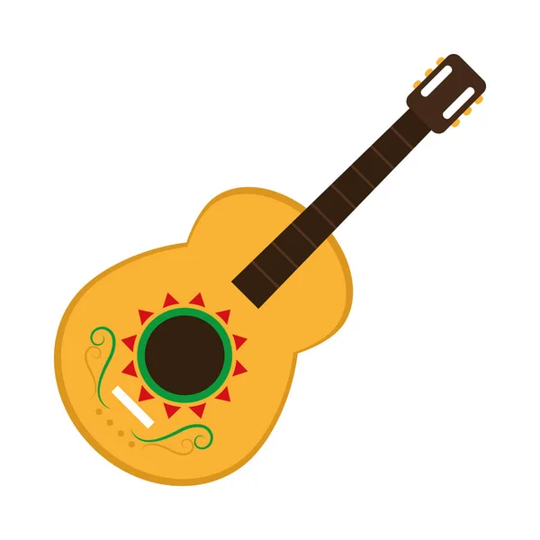 Mexican guitar icon — Stock Vector
