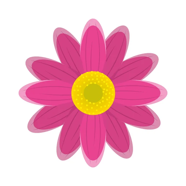 Icono de flor rosa — Vector de stock