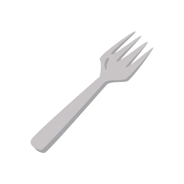 Fork kitchen cutlery — Stock Vector