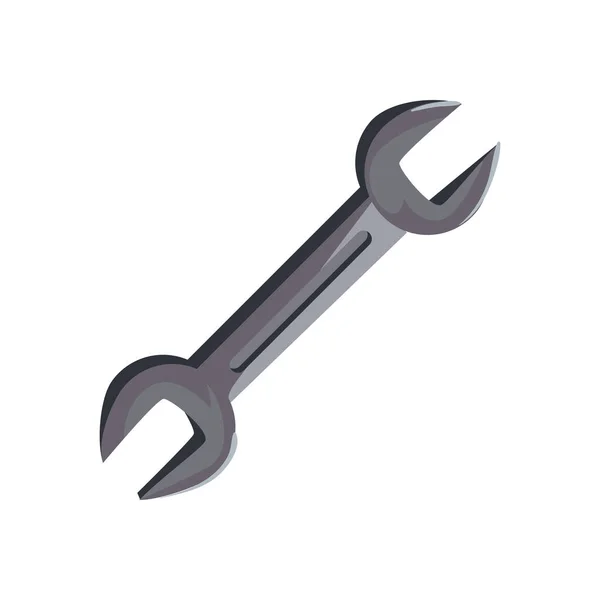 Wrench mechanic tool — Stock Vector
