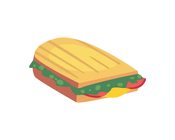Sandwich-Fast Food — Stockvektor