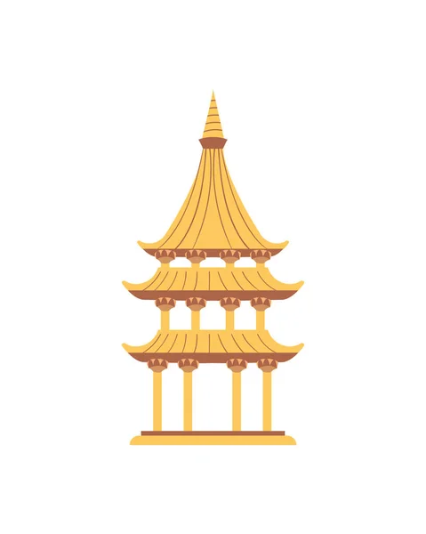 Pagode traditionnelle chinoise — Image vectorielle