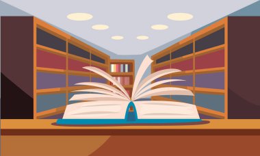 kitaplıkta kitap