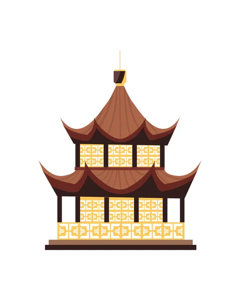 Bâtiment traditionnel chinois — Image vectorielle
