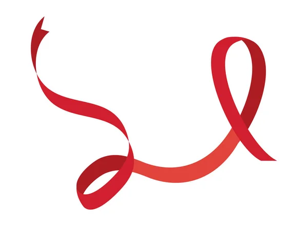 Aids red ribbon — Stock Vector