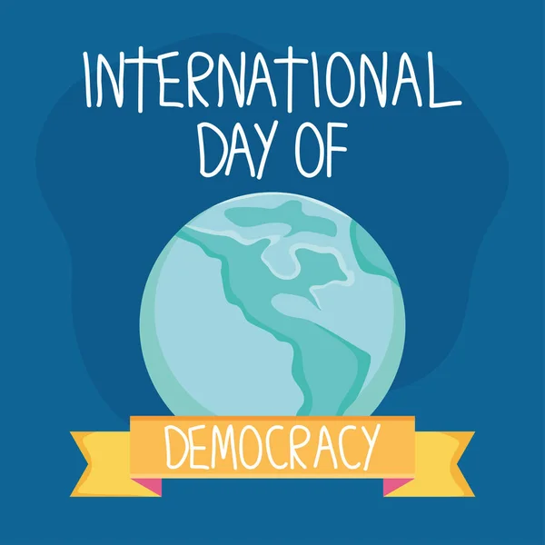 Democracy day illustration — Stock Vector
