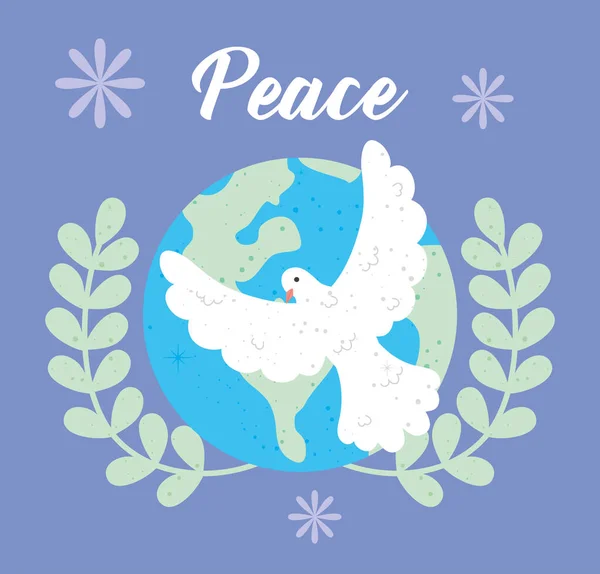 Paz ilustración diseño — Vector de stock