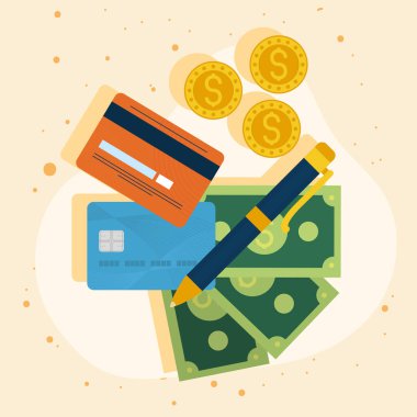 para ve kalem simgeleri