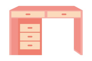 Çekmeceli ahşap masa