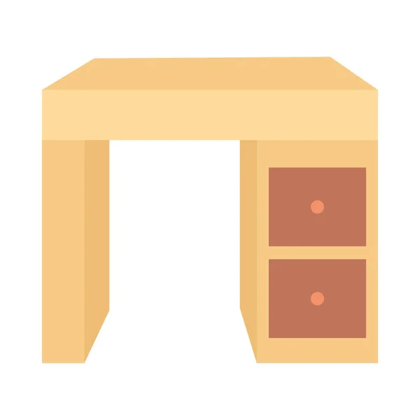 Bureau avec tiroirs — Image vectorielle