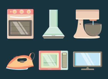 Mutfak ekipmanları simgeleri