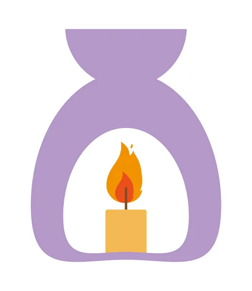 Icono del quemador de cera — Vector de stock
