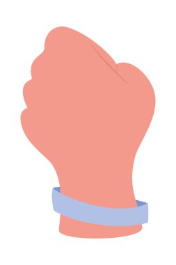 Bileklikle sımsıkı sarılmış.