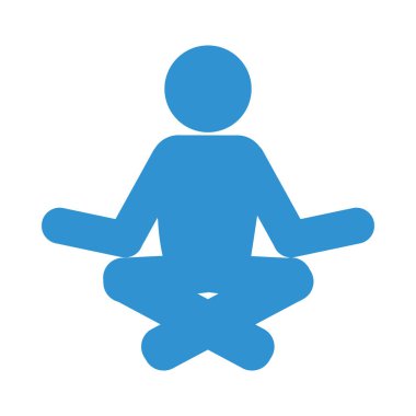 pictogram meditasyon kişisi