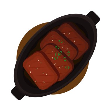 Kore samgyeopsal yemeği