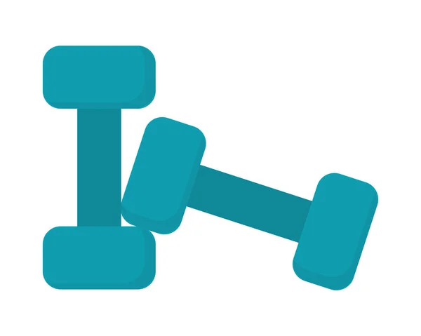 Gym dumbbells icon — Stock Vector