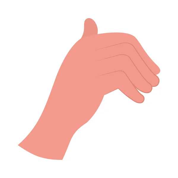 Hand zwaaien pictogram — Stockvector