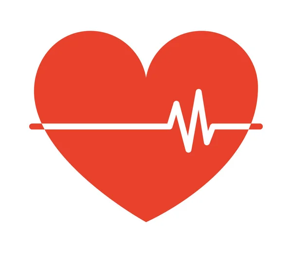赤心臓の心臓 — ストックベクタ