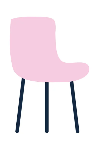 Icono de silla rosa — Vector de stock