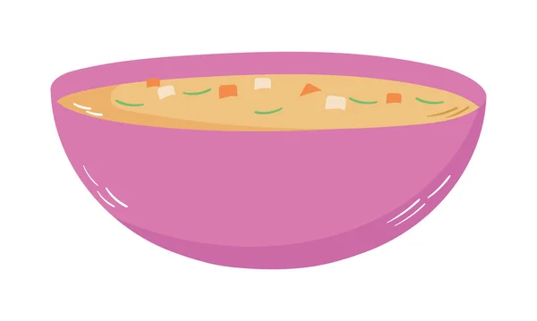 Icône bol de soupe — Image vectorielle