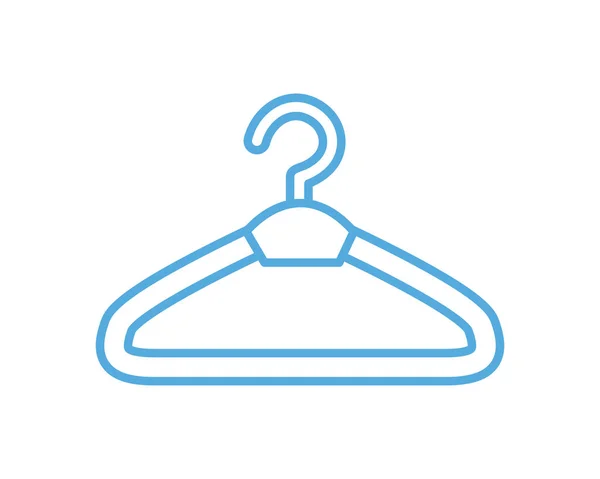 Línea de gancho de ropa icono — Vector de stock