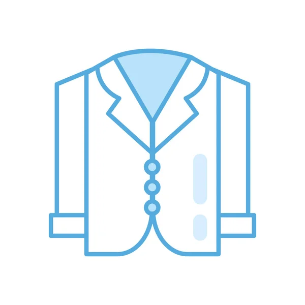 Camisa elegante icono de ropa — Vector de stock