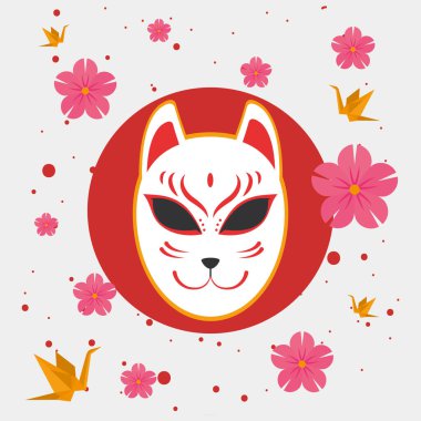 Japon kedisi çiçeklerle şanslı.