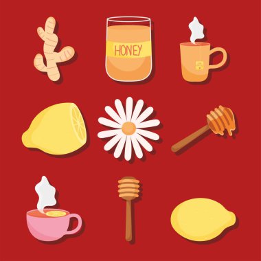 ev yapımı çare simgesi koleksiyonu