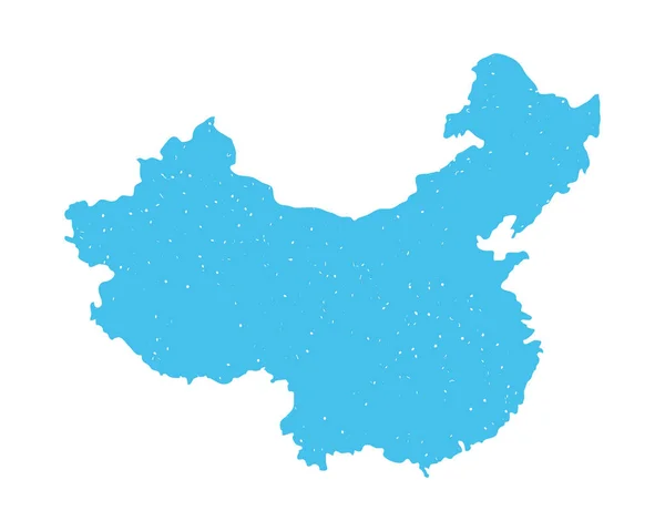 China-Landkarte — Stockvektor