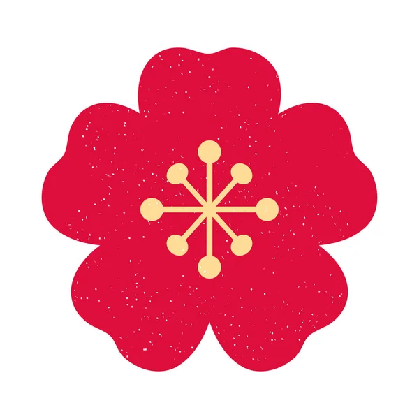 Chinees bloem pictogram — Stockvector
