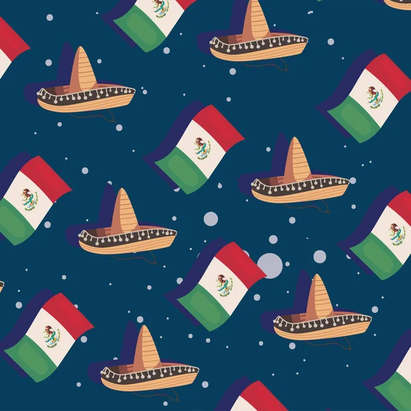 Patrón de celebración mexicana — Vector de stock