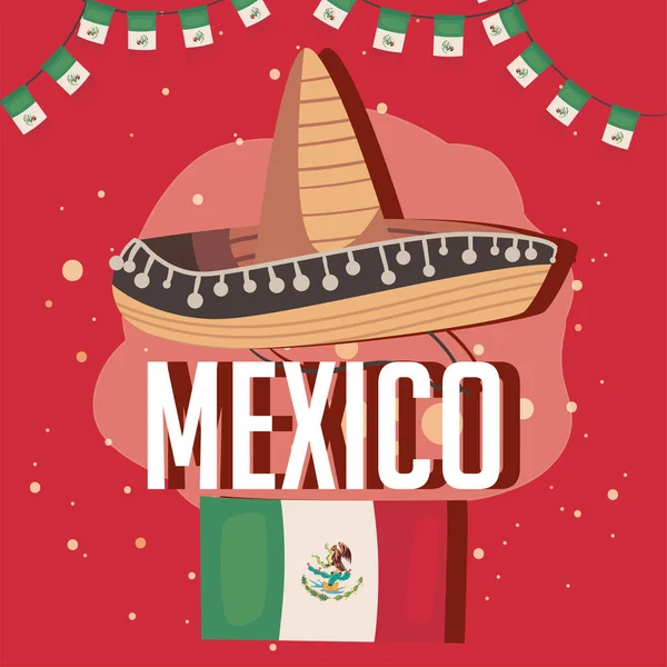 Mexikanisches Festbanner — Stockvektor