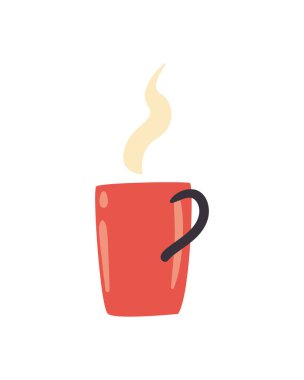 Kahve kupası sıcak.