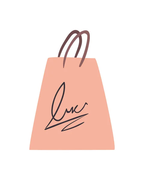 Sac papier shopping — Image vectorielle